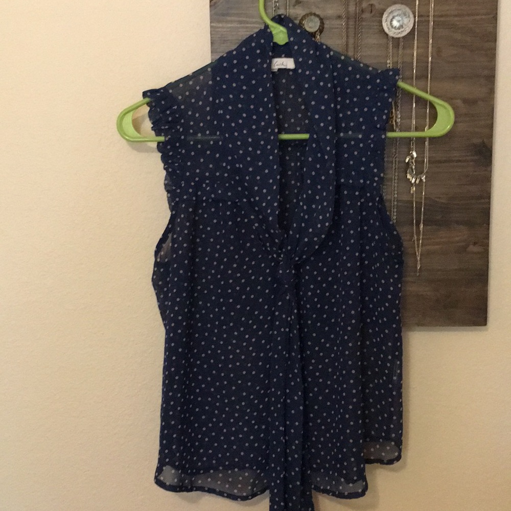 Lush tie neck top